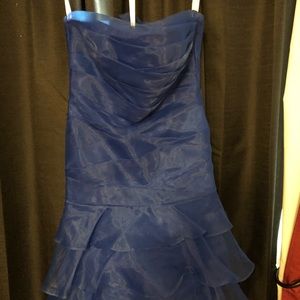 Blue bridesmaid dress
